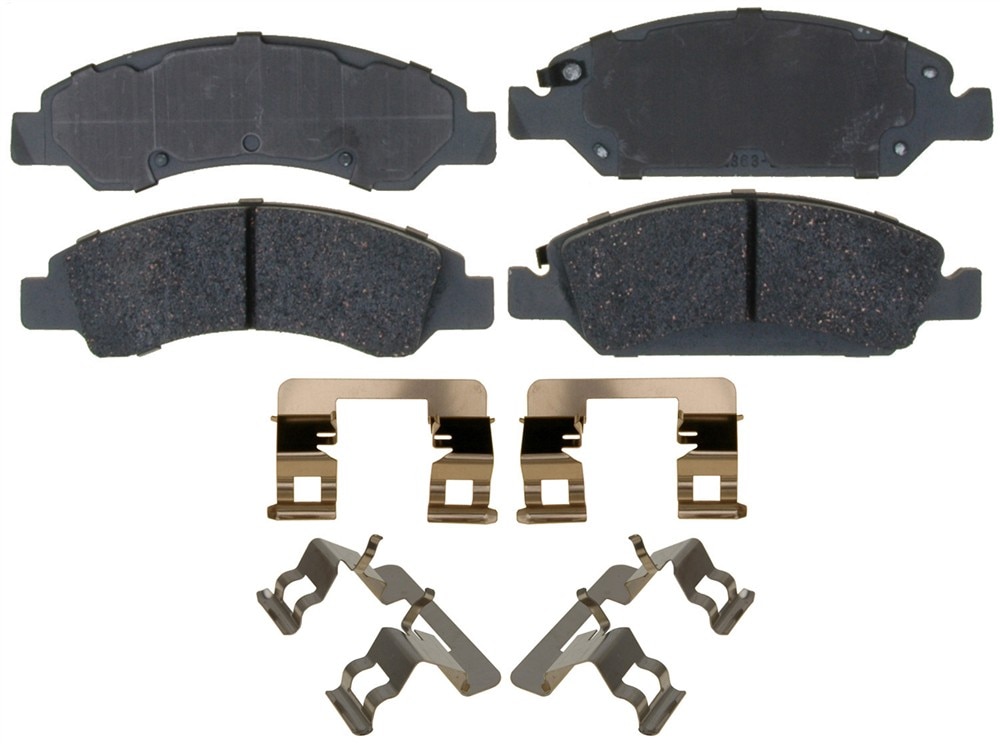 ACDelco Silver Ceramic Front Disc Brake Pad Set with Hardware