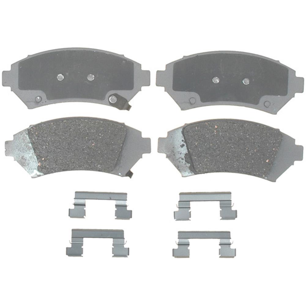 ACDelco Advantage Ceramic Front Disc Brake Pad Set with Hardware