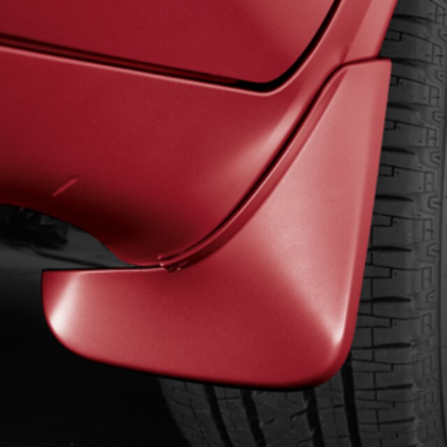 Front Molded Splash Guards in Crystal Red