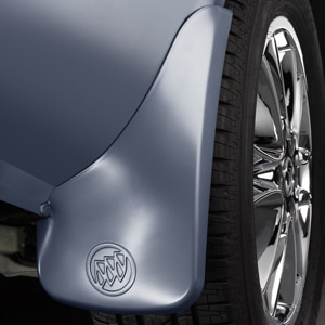 Rear Molded Splash Guards in Atlantis Blue with Buick Logo