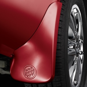 Rear Molded Splash Guards in Crystal Red