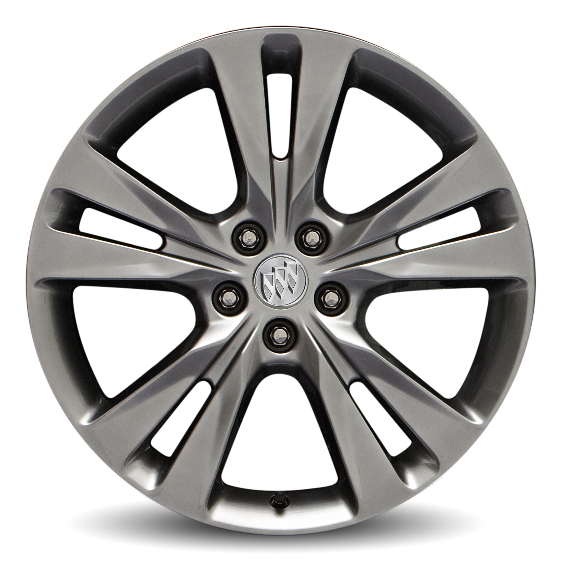 18x7-Inch Aluminum 5-Split-Spoke Wheel in Midnight Silver | 19302645 ...
