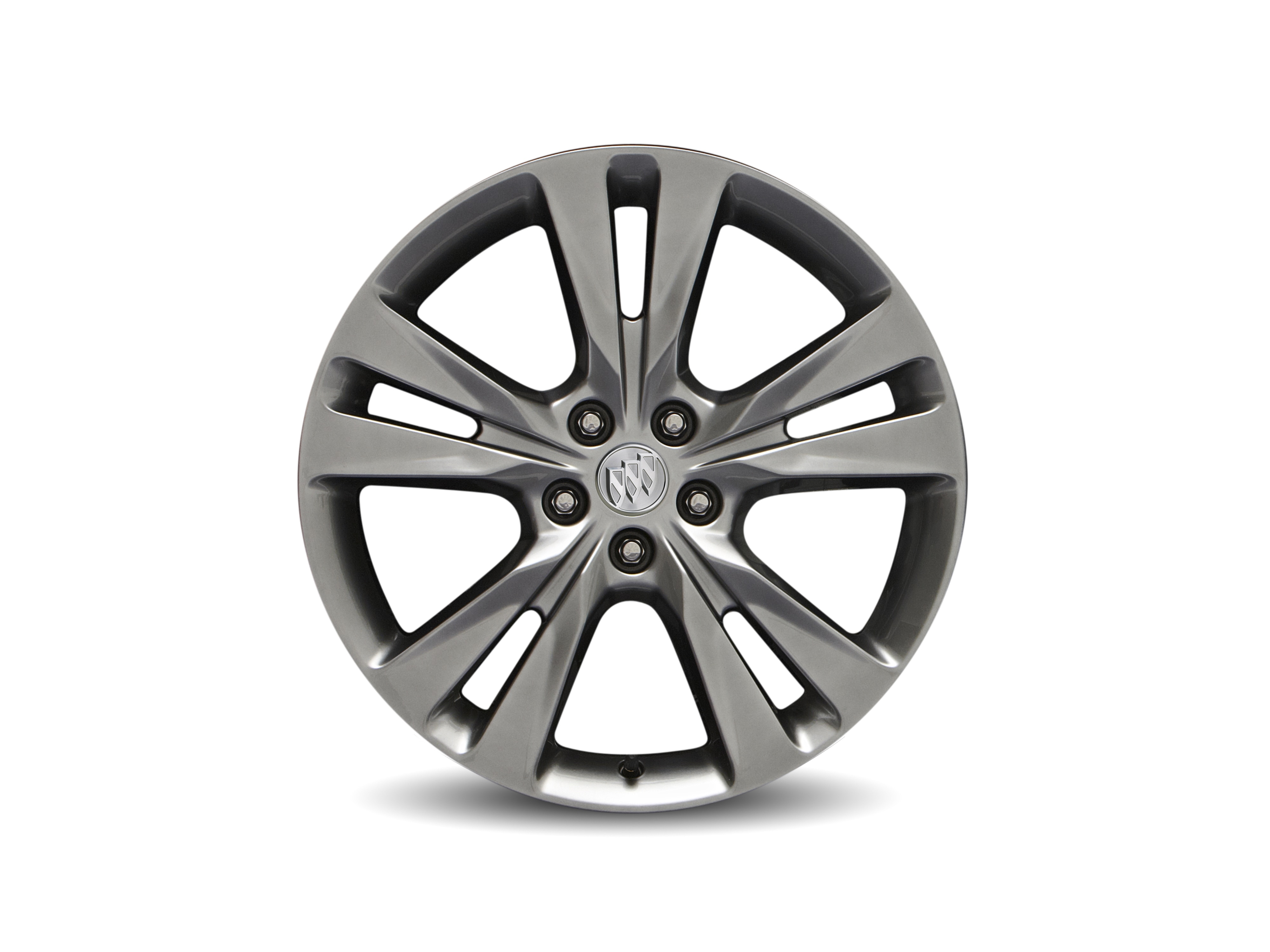 18x7-Inch Aluminum 5-Split-Spoke Wheel in Midnight Silver