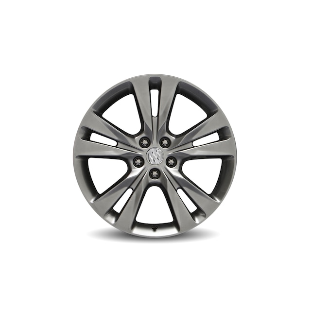 18x7-Inch Aluminum 5-Split-Spoke Wheel in Midnight Silver