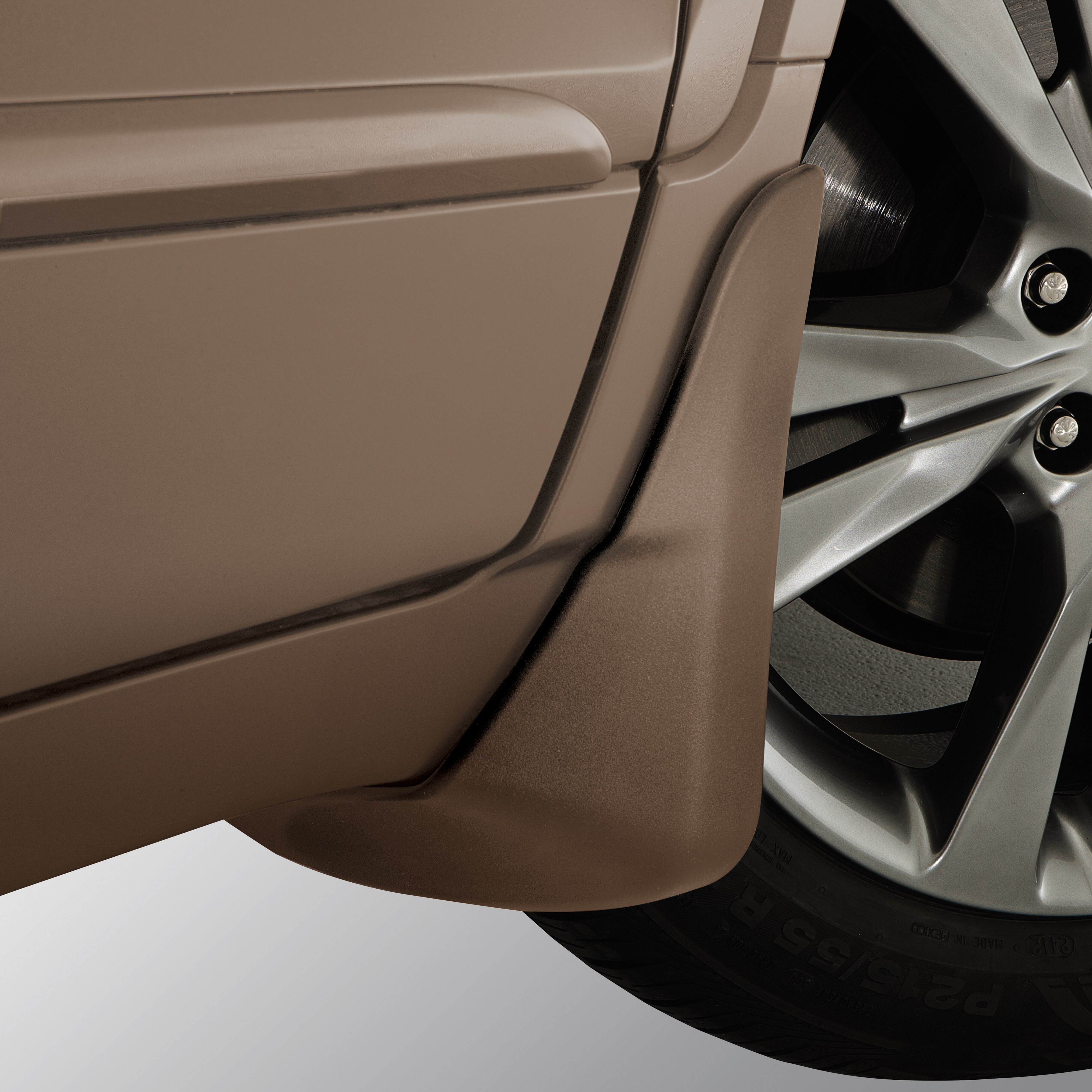 Front Molded Splash Guards in Cocoa Ash