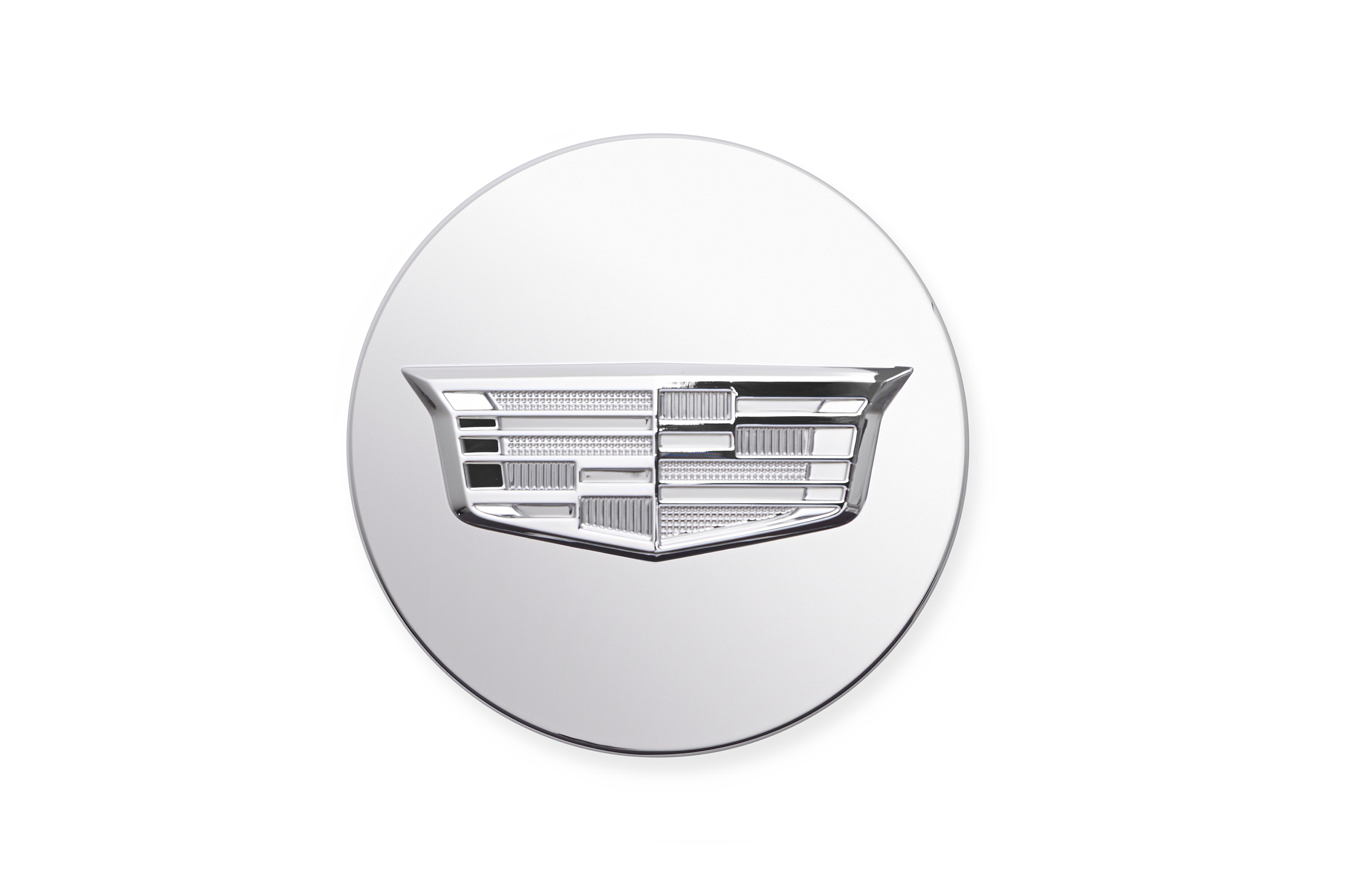 Center Cap in Silver with Monochrome Cadillac Logo