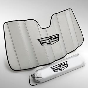 Cadillac Front Sunshade Package in Silver with Black