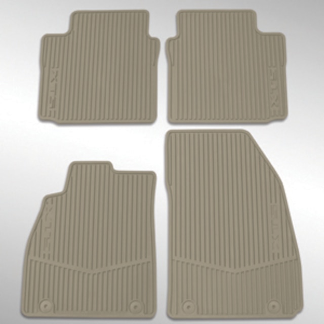 Front and Rear All-Weather Floor Mats in Dark Urban with XTS Logo
