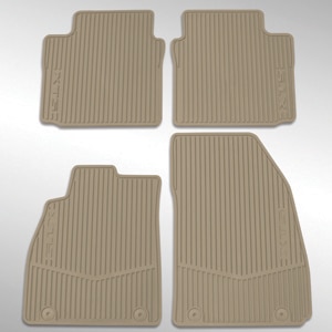 Front and Rear All-Weather Floor Mats in Dune with XTS Logo