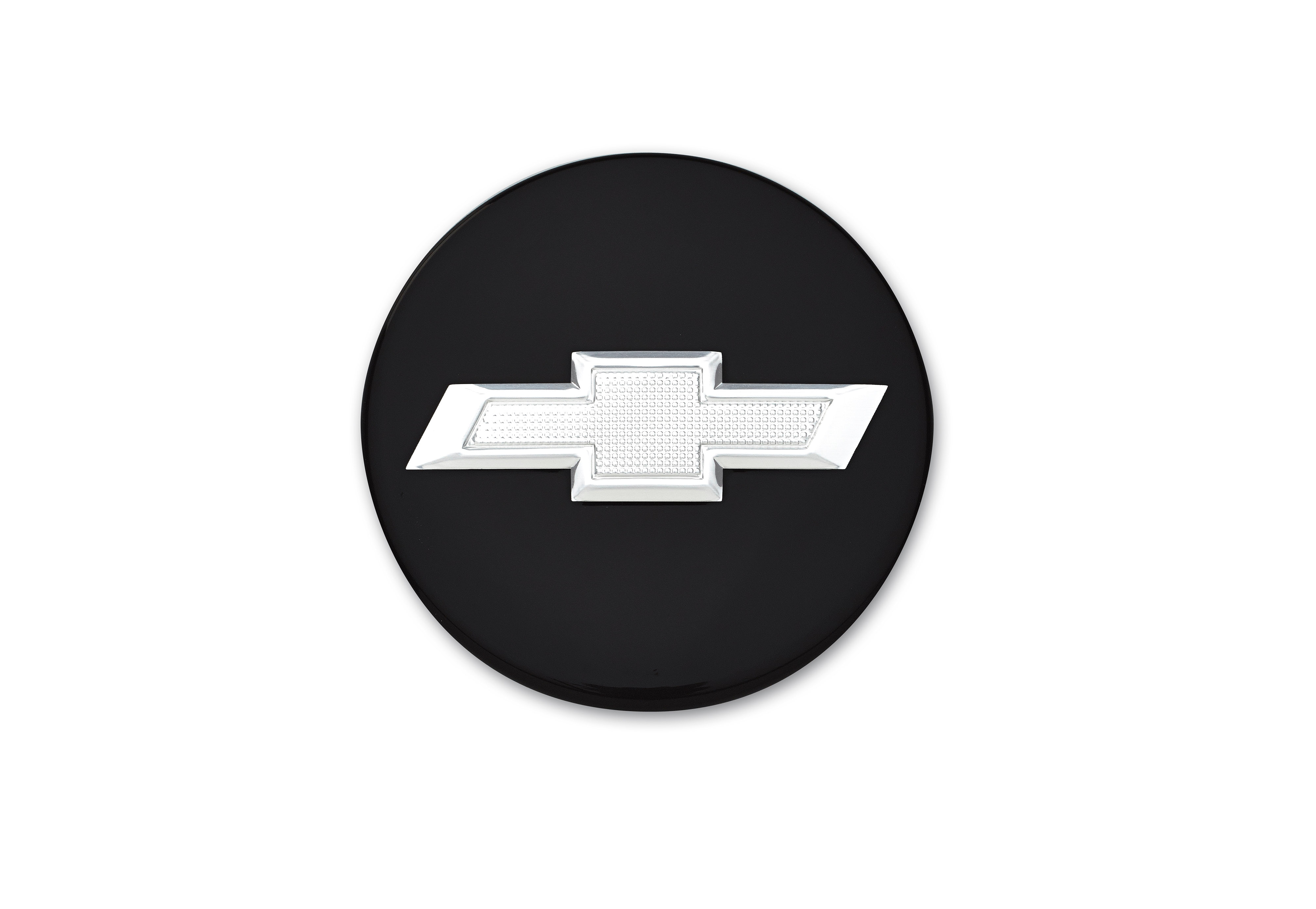 Center Cap in Black with Silver Bowtie Logo