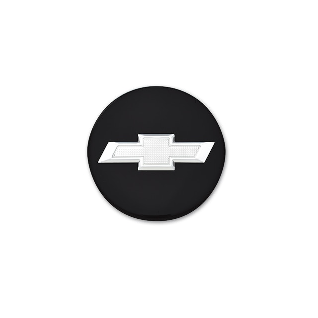 Center Cap in Black with Silver Bowtie Logo