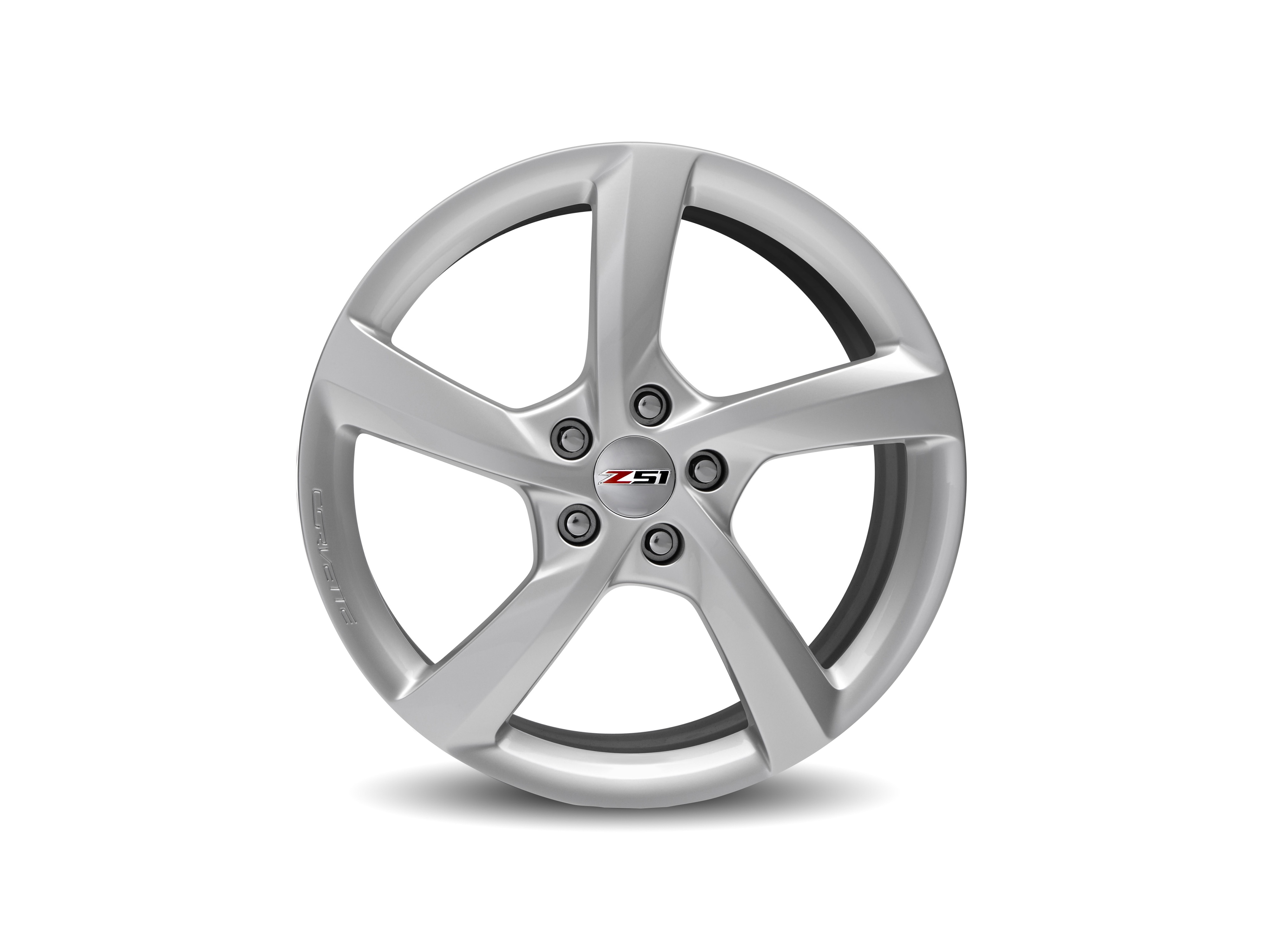 19x8.5-Inch Aluminum 5-Spoke Front Wheel in Silver