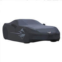 Premium All-Weather Outdoor Car Cover in Black with Stingray Logo