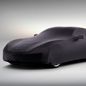 Premium Indoor Car Cover in Black with Embossed Z06 Logos