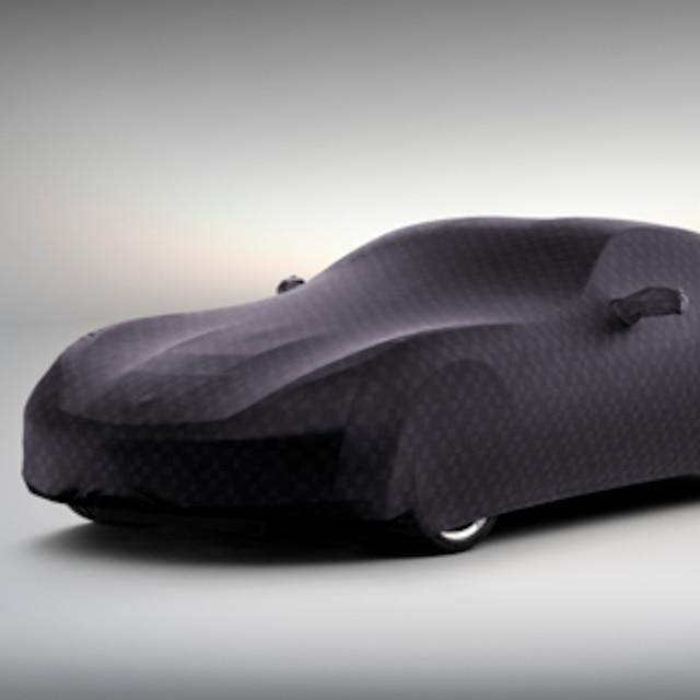 Premium Indoor Car Cover in Black with Embossed Z06 Logos