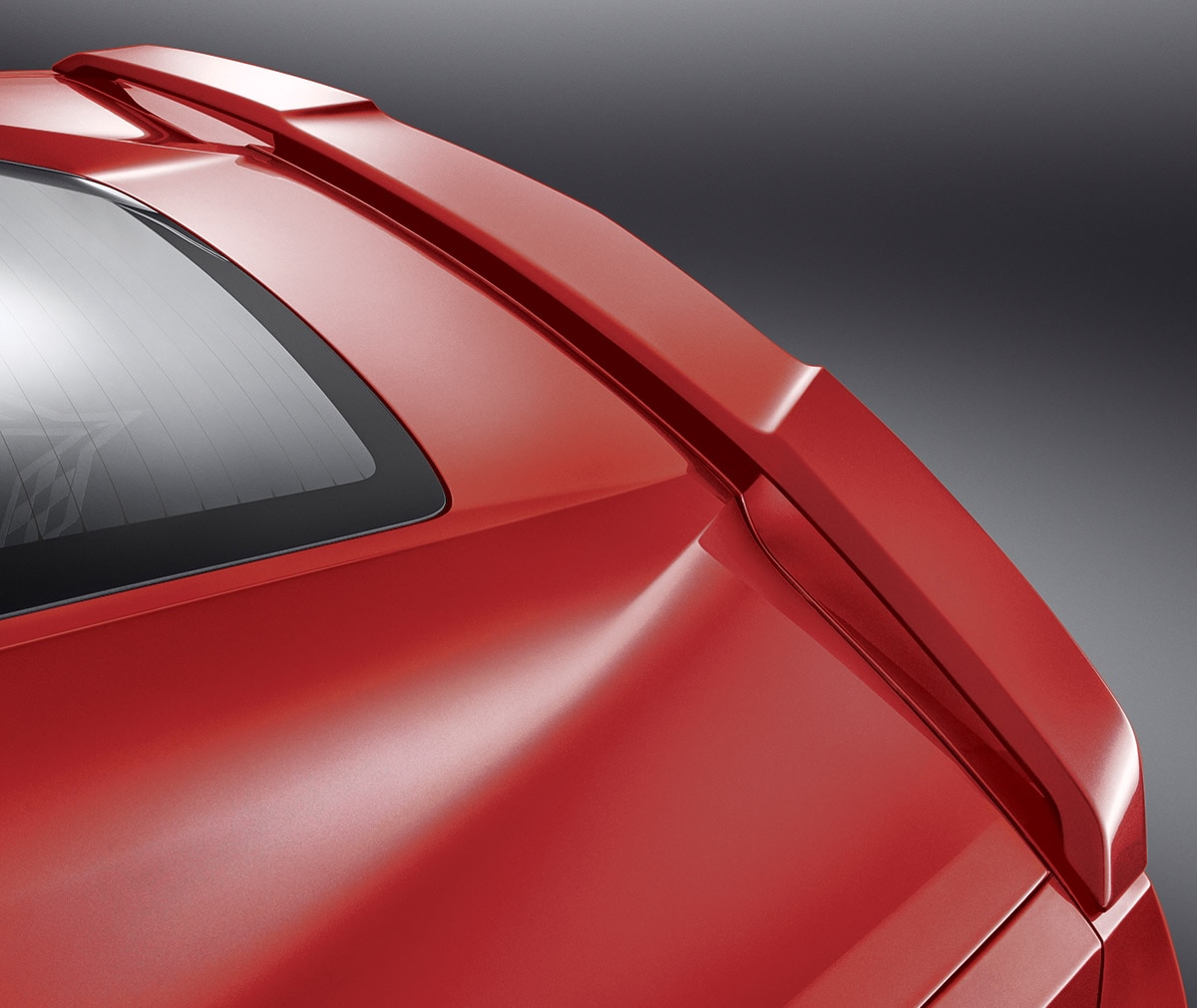 High Wing Spoiler Kit in Long Beach Red Metallic Tintcoat