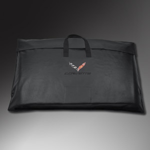 Removable Roof Panel Storage Bag in Black with Crossed Flags Logo
