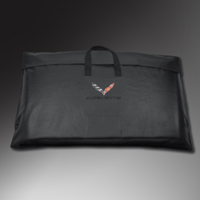 Removable Roof Panel Storage Bag in Black with Crossed Flags Logo