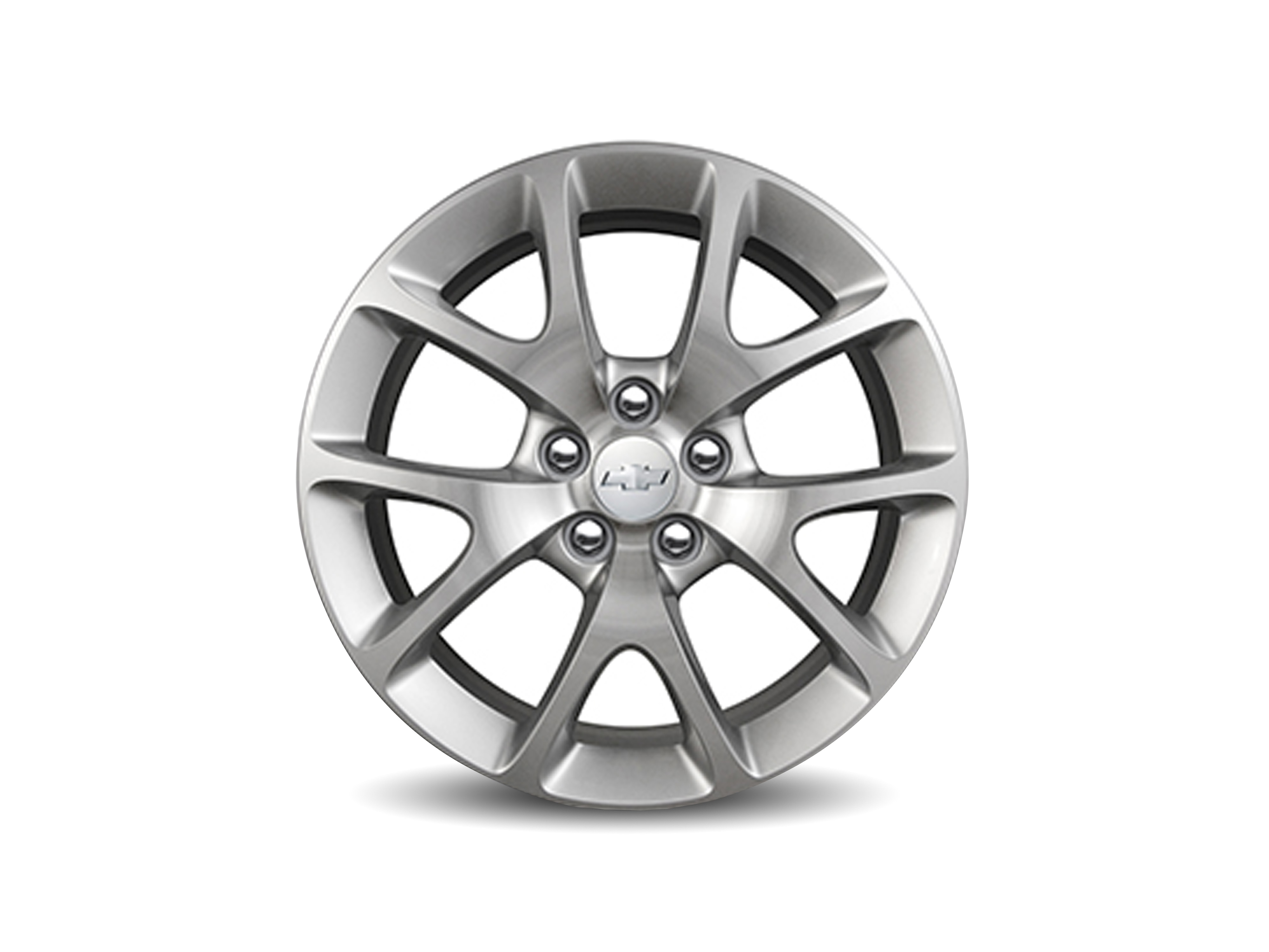 19x8.5-Inch Aluminum 5-Split-Spoke Wheel in Silver