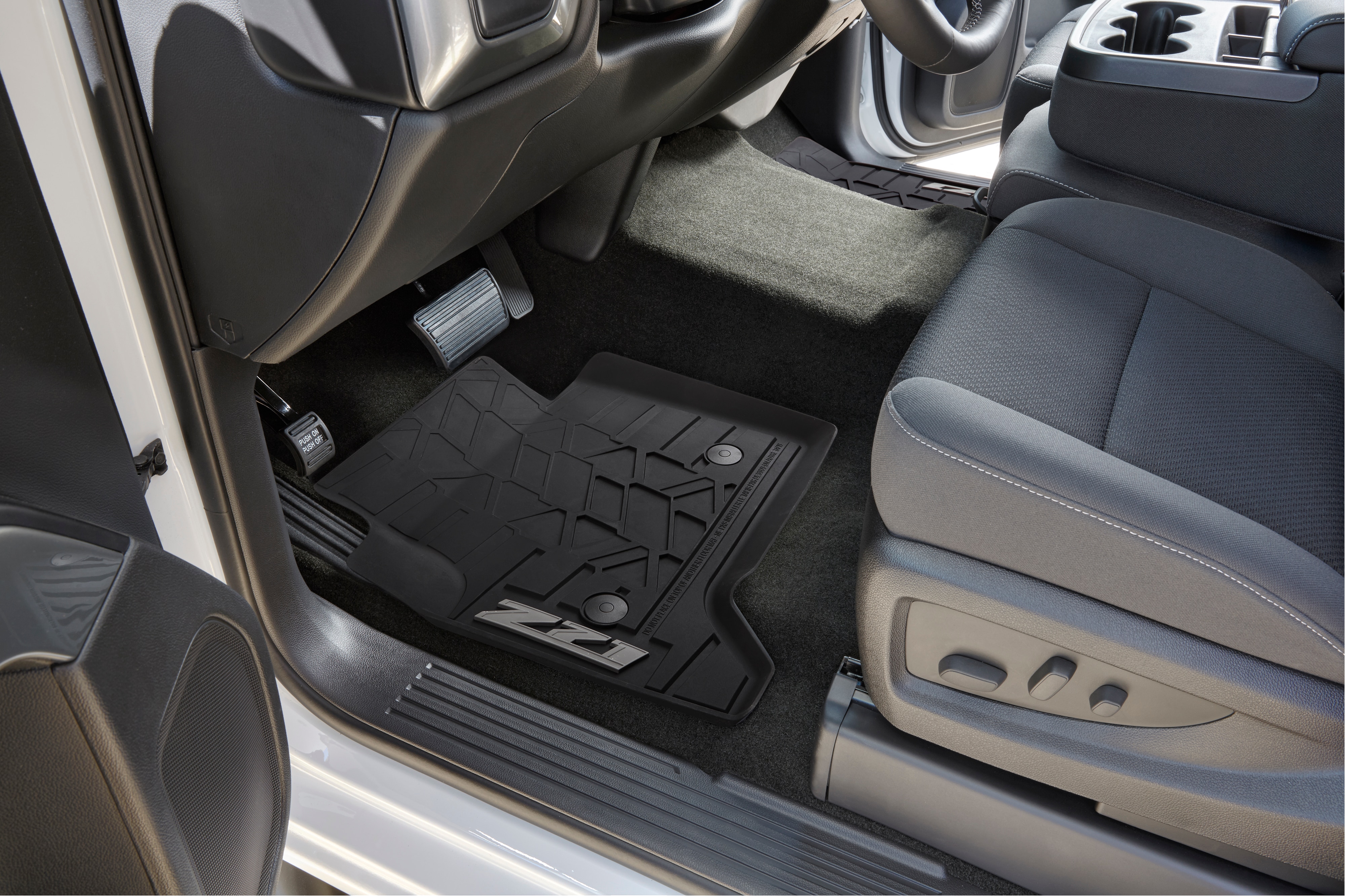 First-Row Premium All-Weather Floor Mats in Jet Black with Z71 Logo