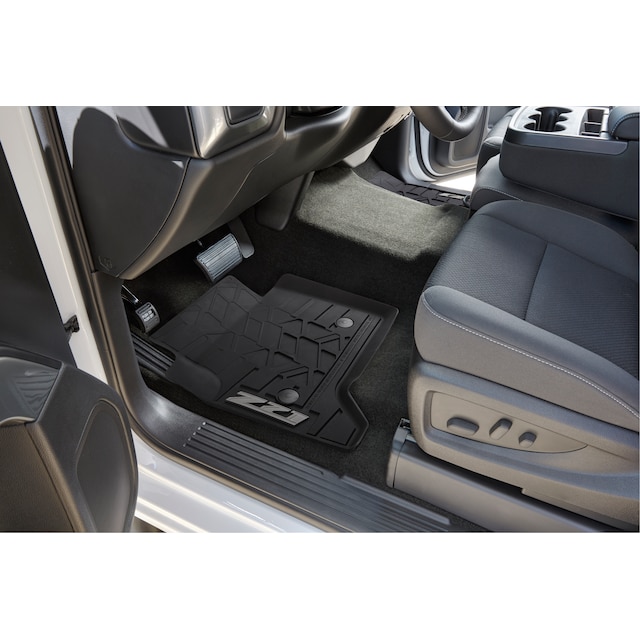 First-Row Premium All-Weather Floor Mats in Jet Black with Z71 Logo