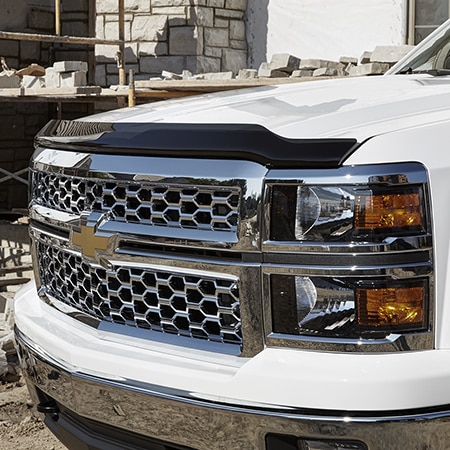 Aeroskin™ Hood Protector in Smoke Black for Vehicles with Gas Engines by LUND® - Associated Accessories