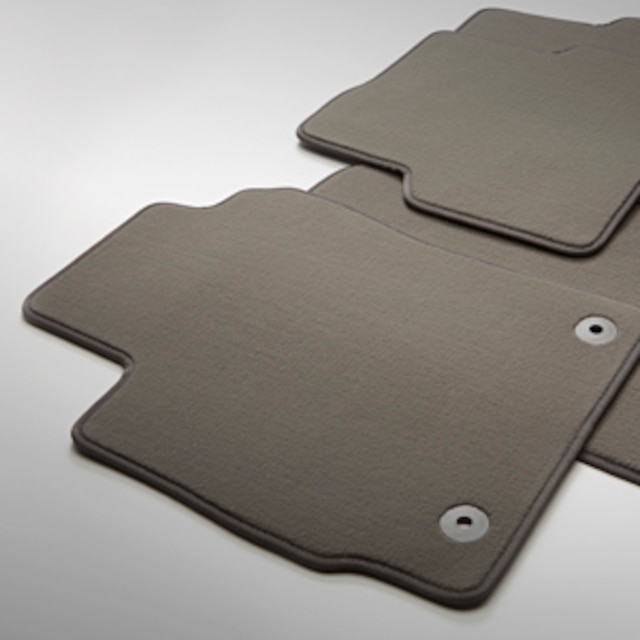 Front and Rear Carpeted Floor Mats in Dark Titanium