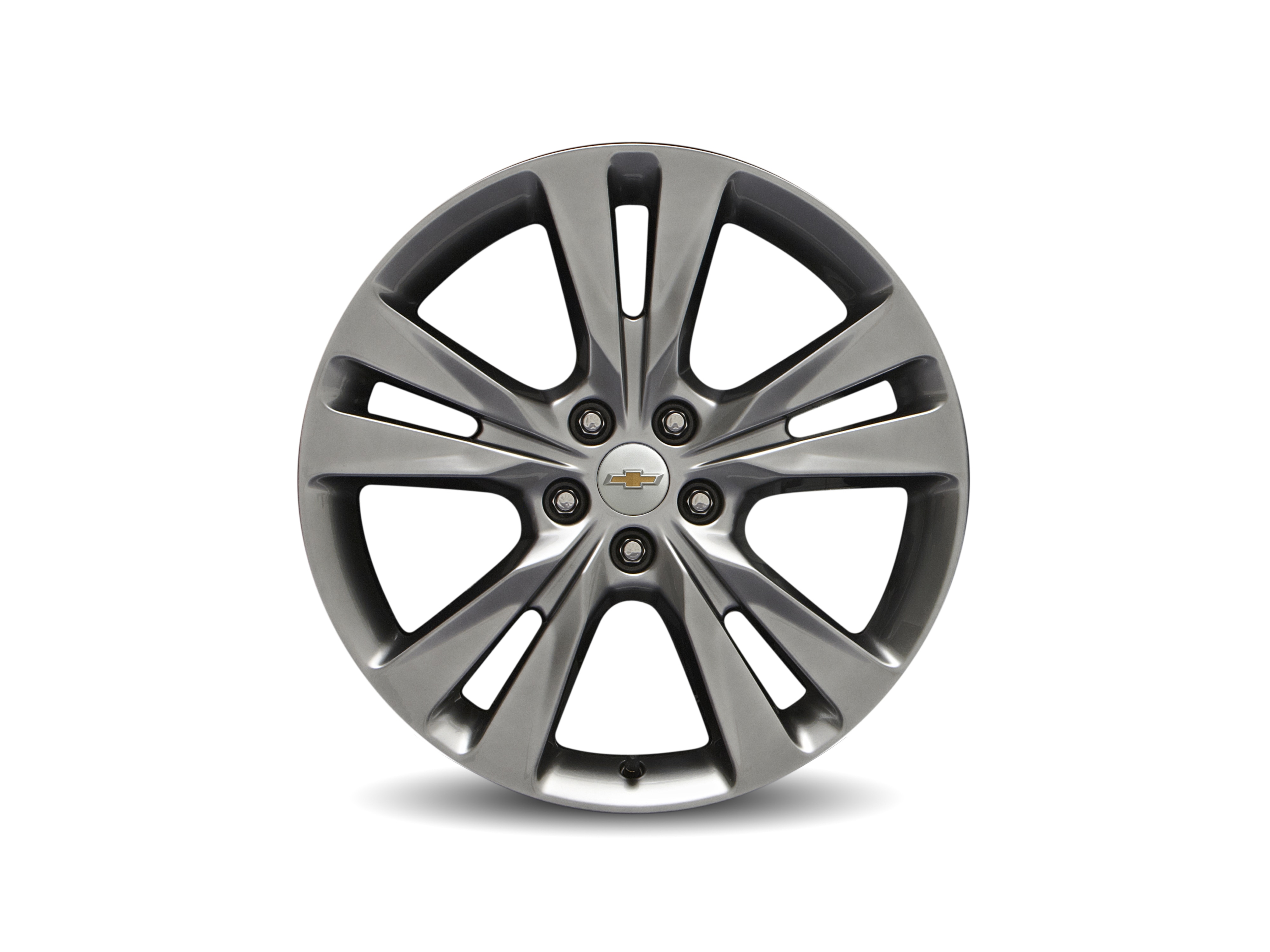 18x7-Inch Aluminum 5-Split-Spoke Wheel in Midnight Silver
