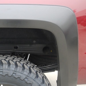 Standard and Long Box Rugged Look Fender Flare Set in Black by EGR® - Associated Accessories