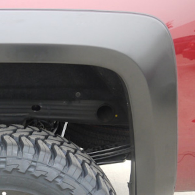 Standard and Long Box Rugged Look Fender Flare Set in Black by EGR® - Associated Accessories