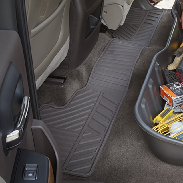 Second-Row One-Piece Premium All-Weather Floor Mat in Jet Black