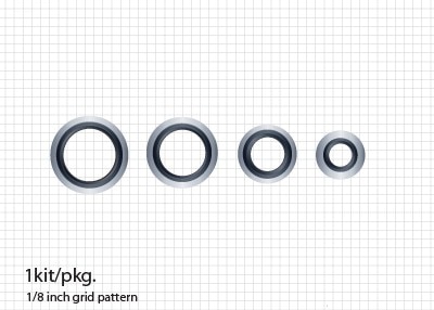 GM Genuine Parts Air Conditioning Thermal Expansion Valve Seal Kit with Tube Seals and Valve Seals