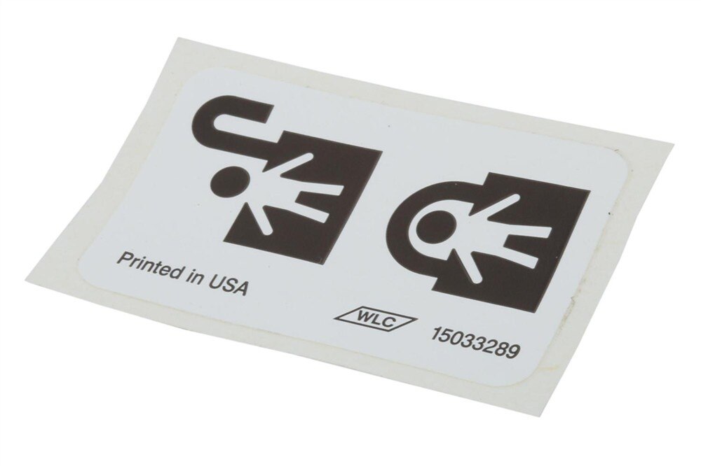 GM Genuine Parts Child Lock Label