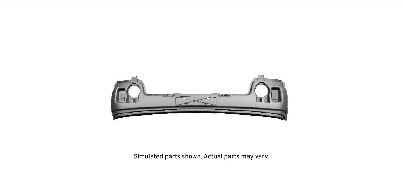 GM Genuine Parts Front Bumper Impact Bar