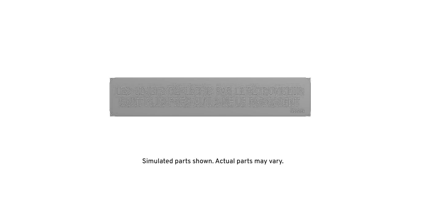 GM Genuine Parts Vehicle Information Label