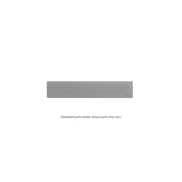 GM Genuine Parts Vehicle Information Label
