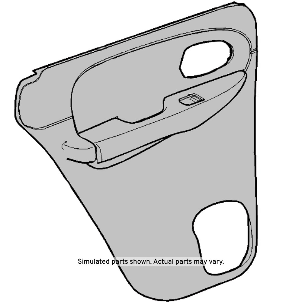 GM Genuine Parts Dark Gray Rear Passenger Side Door Trim Panel