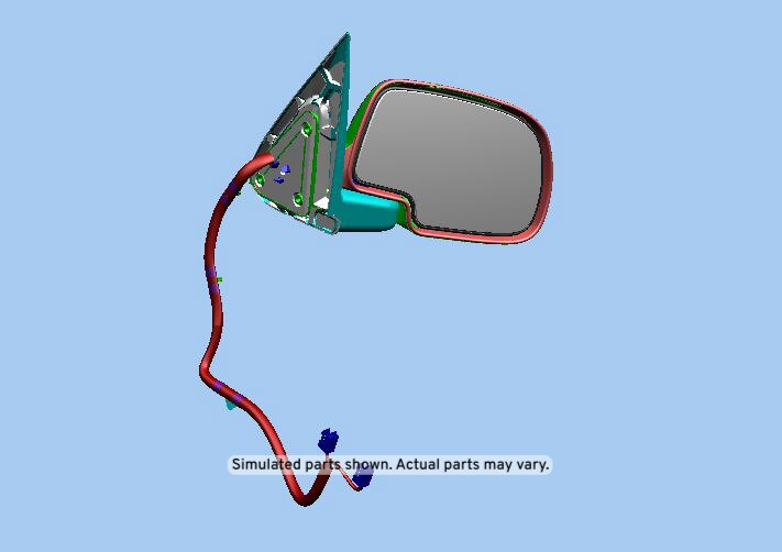 GM Genuine Parts Passenger Side Mirror