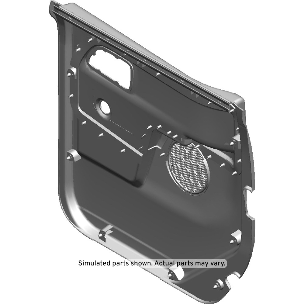 GM Genuine Parts Very Dark Pewter Rear Driver Side Door Trim Panel