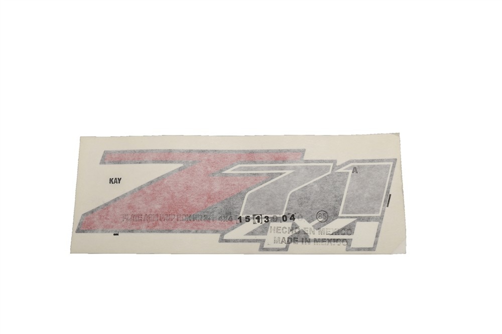 GM Genuine Parts Pickup Box Side Rear Z71 4x4 Decal