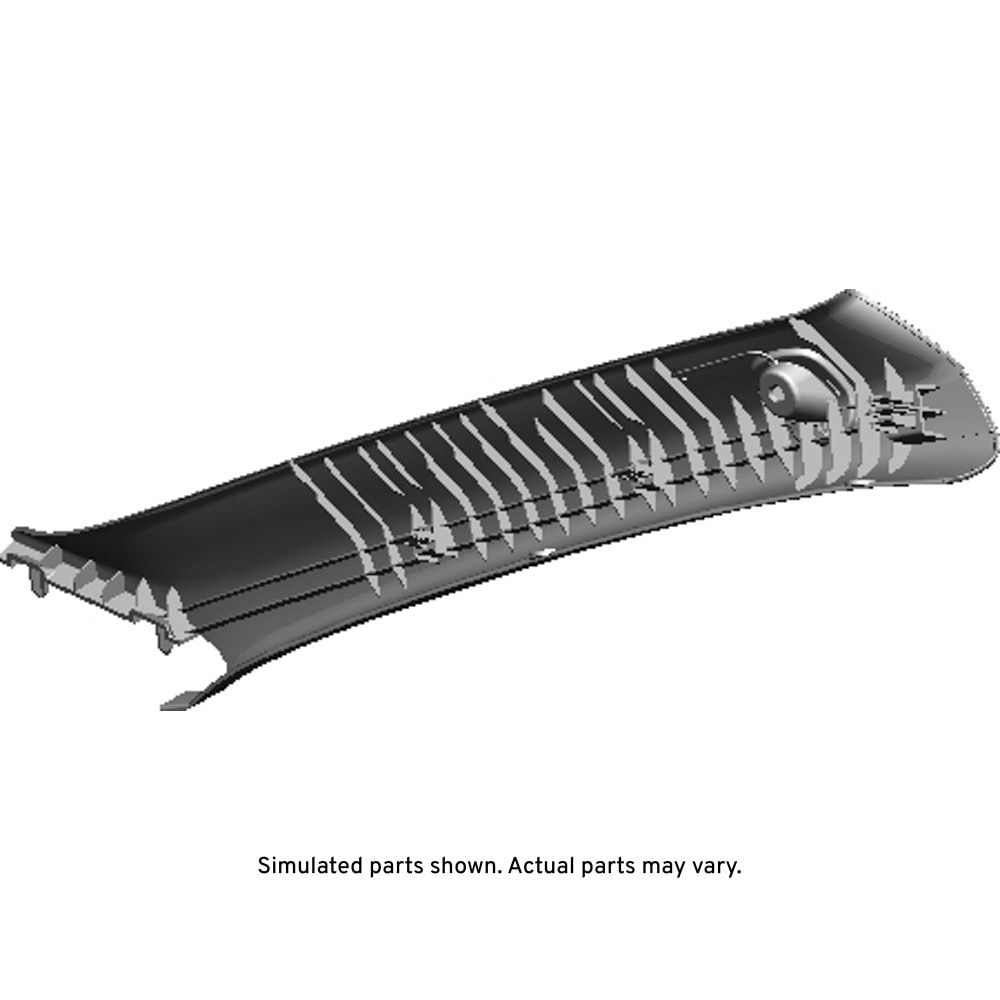 GM Genuine Parts Medium Dark Pewter Driver Side Windshield Garnish Molding