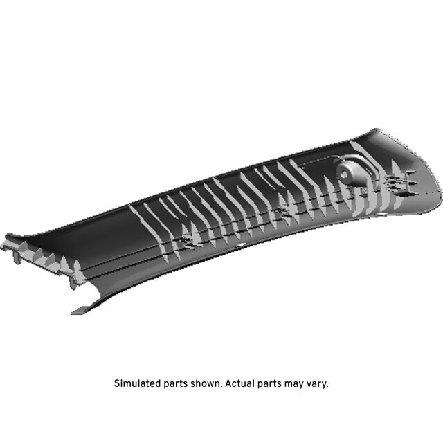 GM Genuine Parts Medium Dark Pewter Driver Side Windshield Garnish Molding
