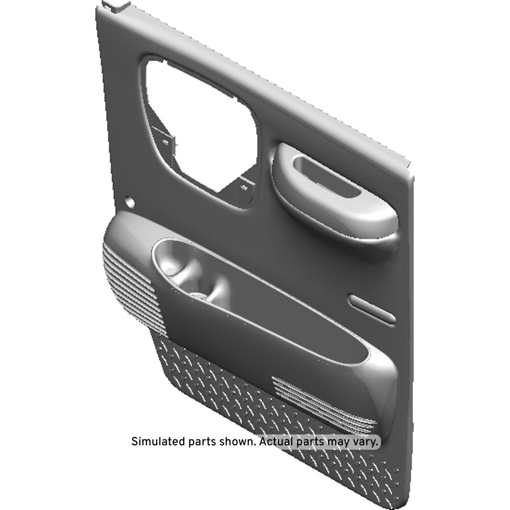 GM Genuine Parts Very Dark Pewter Front Passenger Side Door Trim Panel