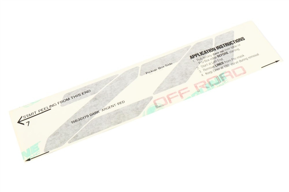 GM Genuine Parts Pickup Box Side Rear Decal