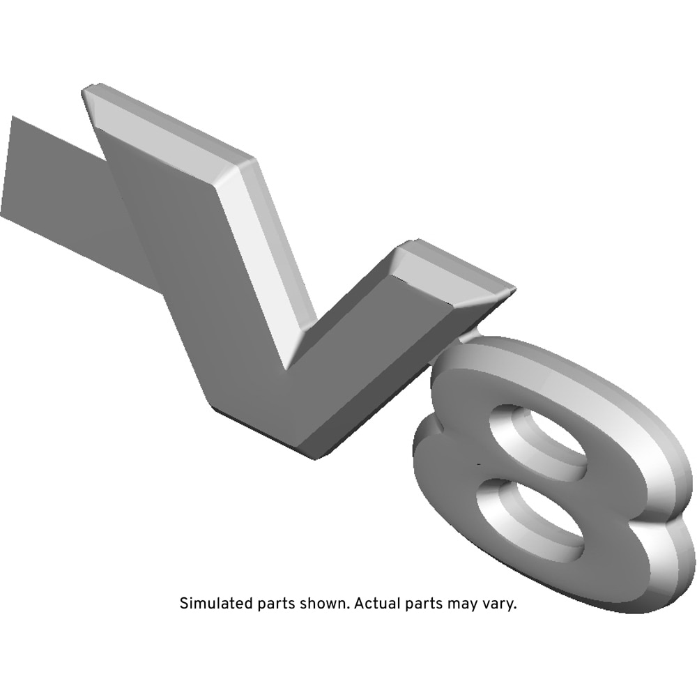 GM Genuine Parts Front Fender V8 Emblem