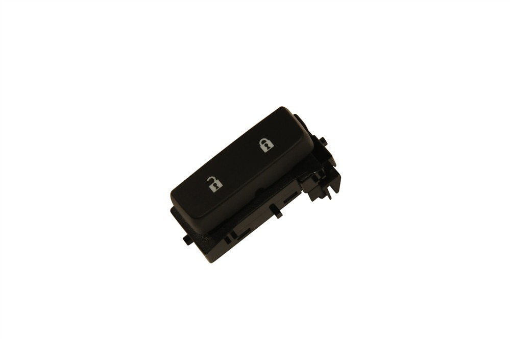 GM Genuine Parts Ebony Driver Side Door Lock Switch with Blue Lagoon Backlighting