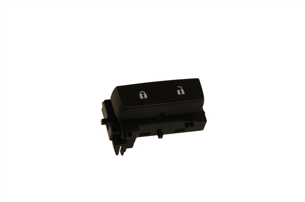 GM Genuine Parts Black Single Door Lock Switch with Blue Backlighting