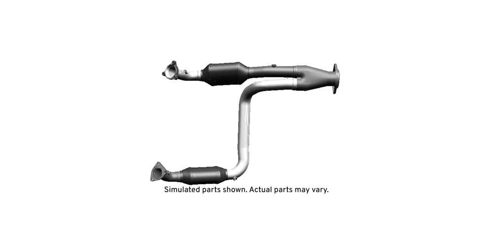 GM Genuine Parts 3-Way Catalytic Converter with Pipes, Flanges, and Bushings