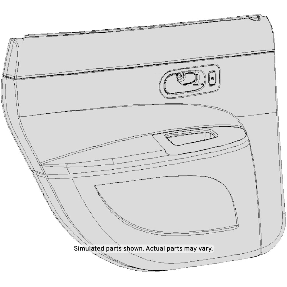 GM Genuine Parts Ebony Rear Passenger Side Door Trim
