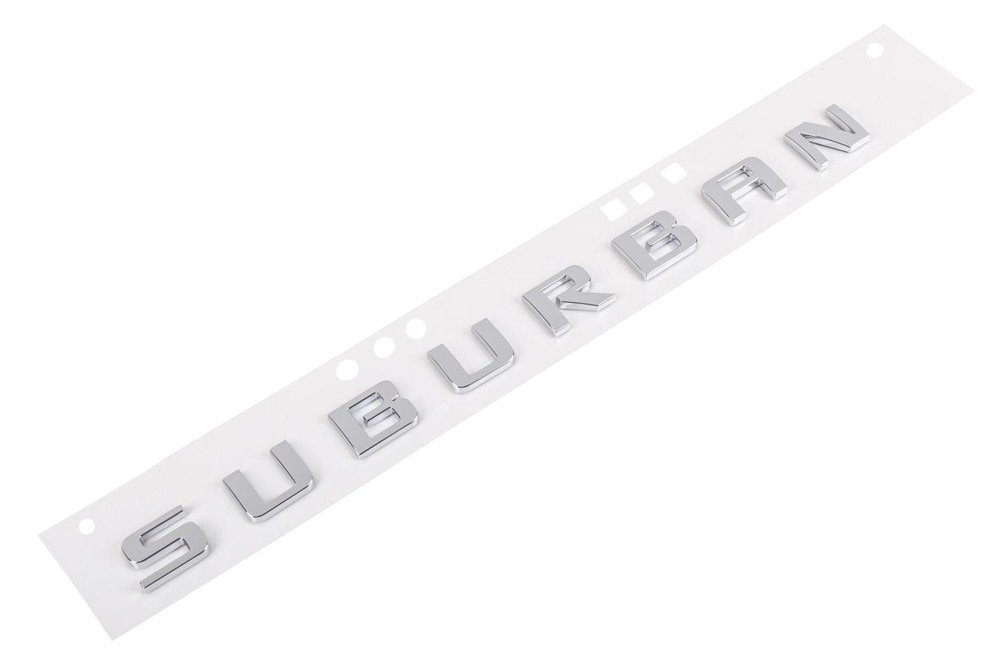 GM Genuine Parts Bright Chrome Suburban Name Plate